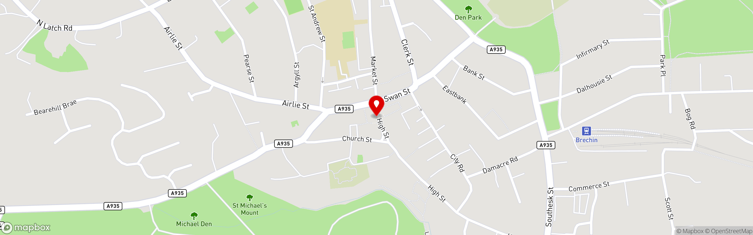Street map showing the location of Ranj Curry House in Ranj Curry House