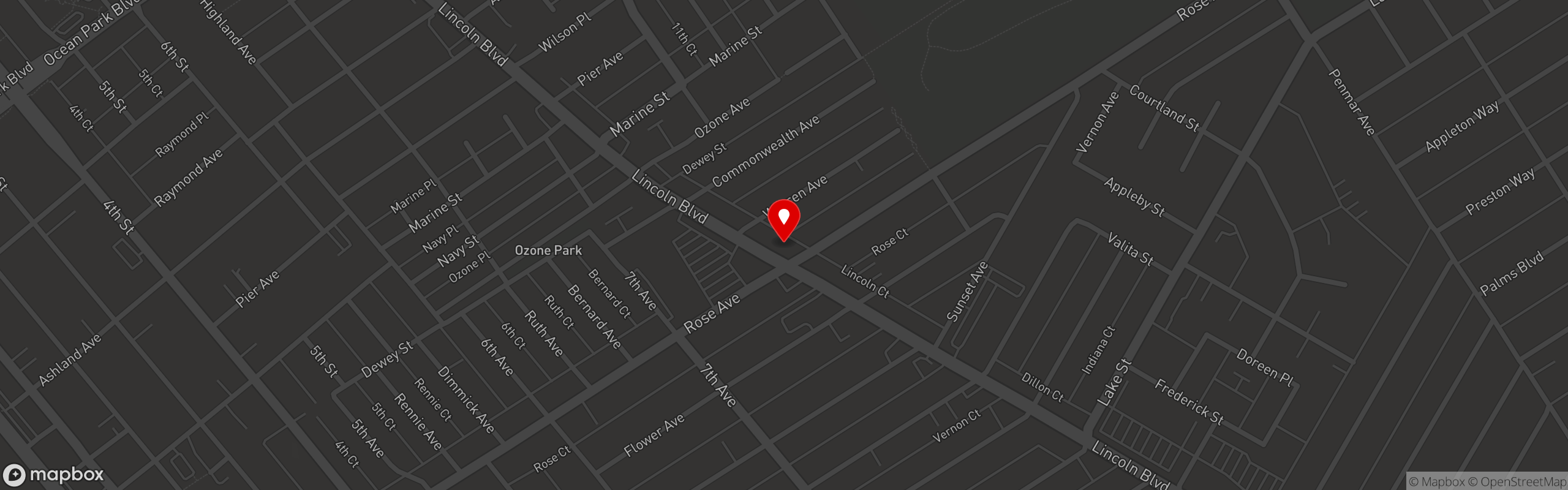 Street map pinning Casablanca Restaurant in Casablanca Restaurant
