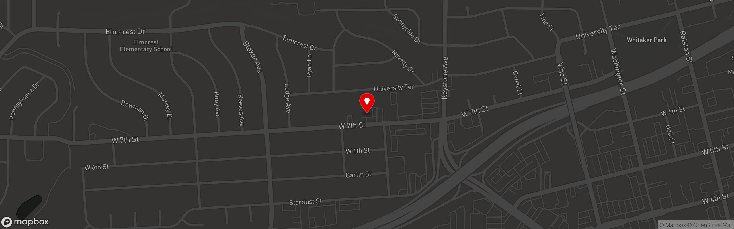 Street map pinning Bighorn Tavern Reno in Reno, NV