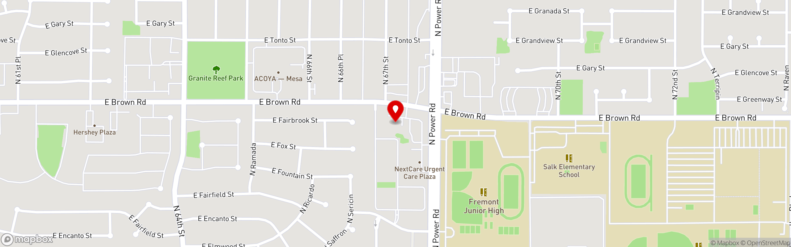 Street map pinning PIEfection in PIEfection - Mesa
