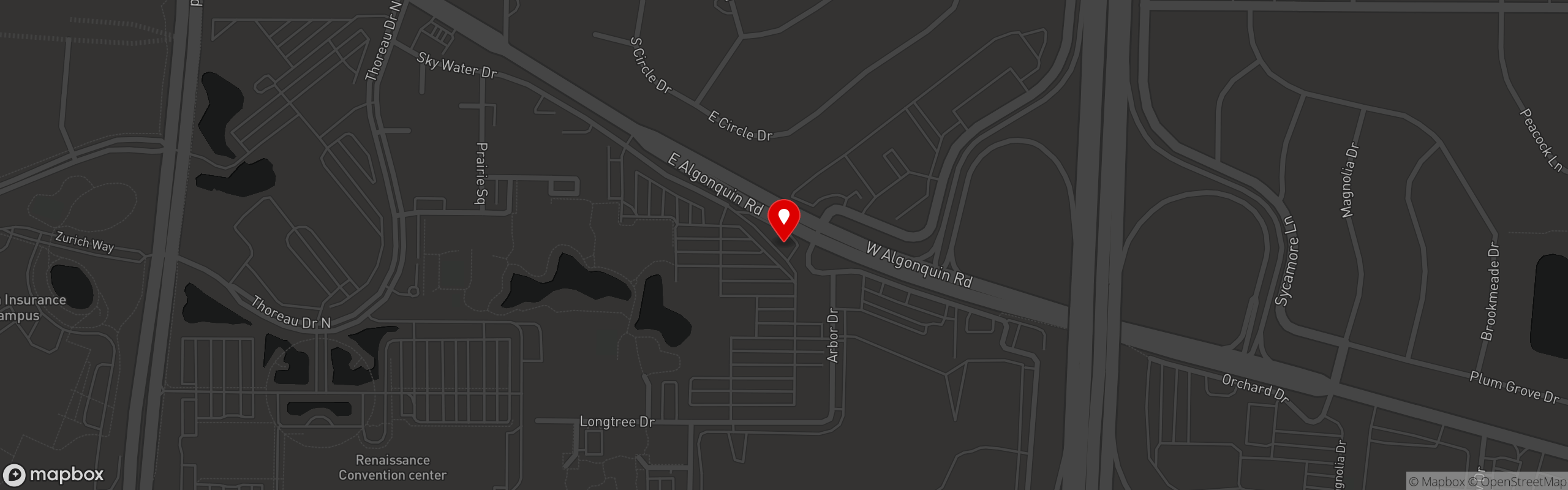 Street map pinning Finn McCool's Irish Sports Pub in Schaumburg