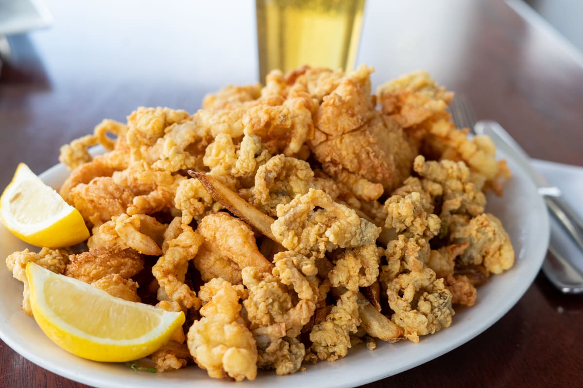 fried seafood platter