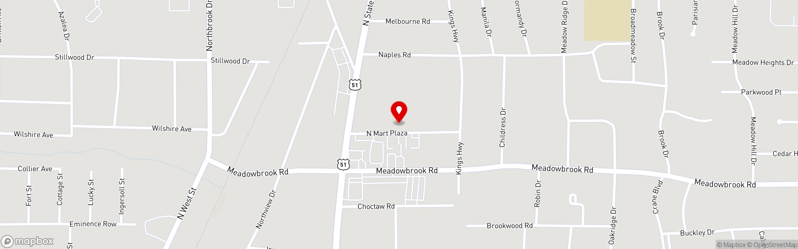 Street map pinning Fondren Taste Bar & Grill in Taste Bar & Grill
