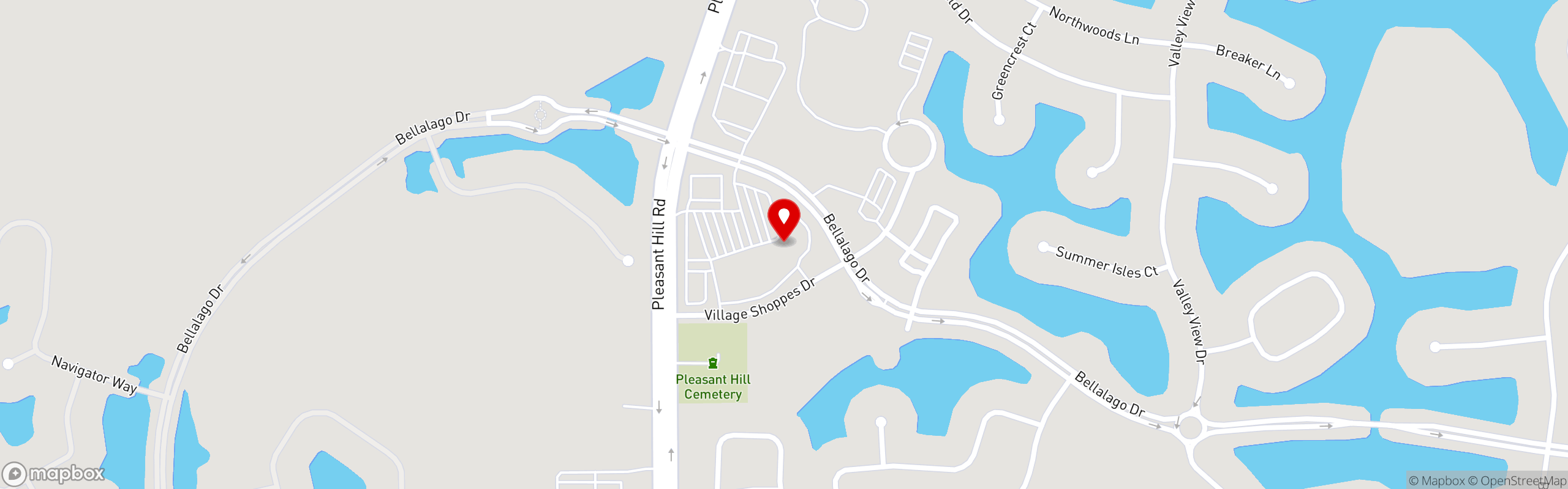 Street map pinning Mama Romanos in Kissimmee, FL | Bellalago