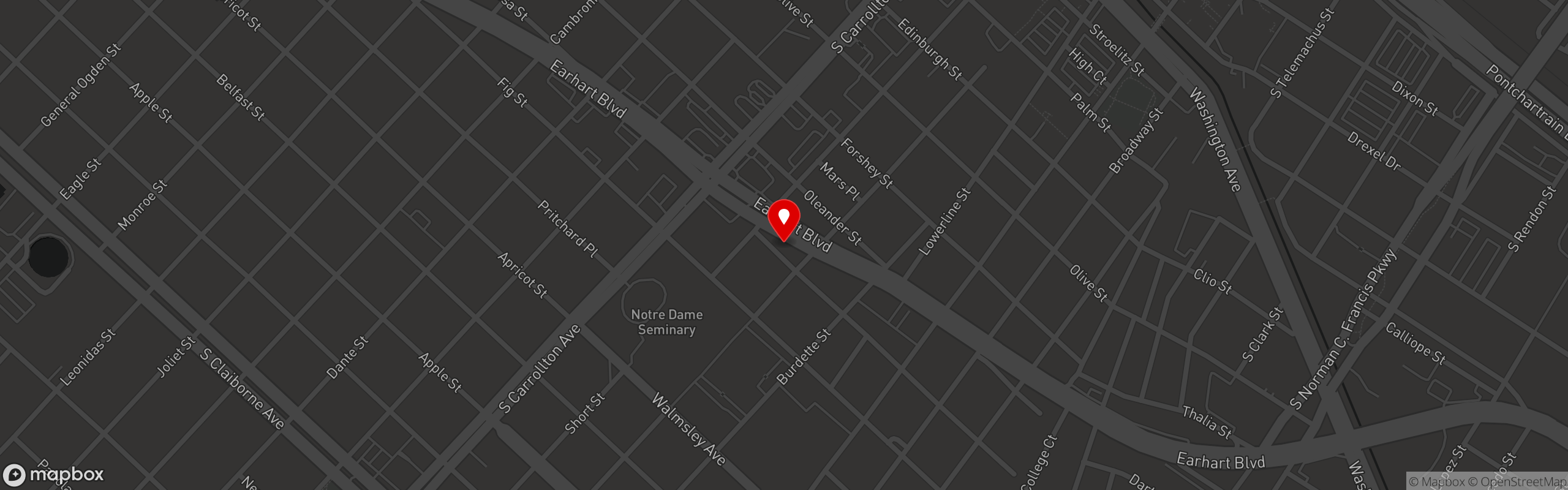 Street map pinning Nice Guys Nola in Nice Guys Nola
