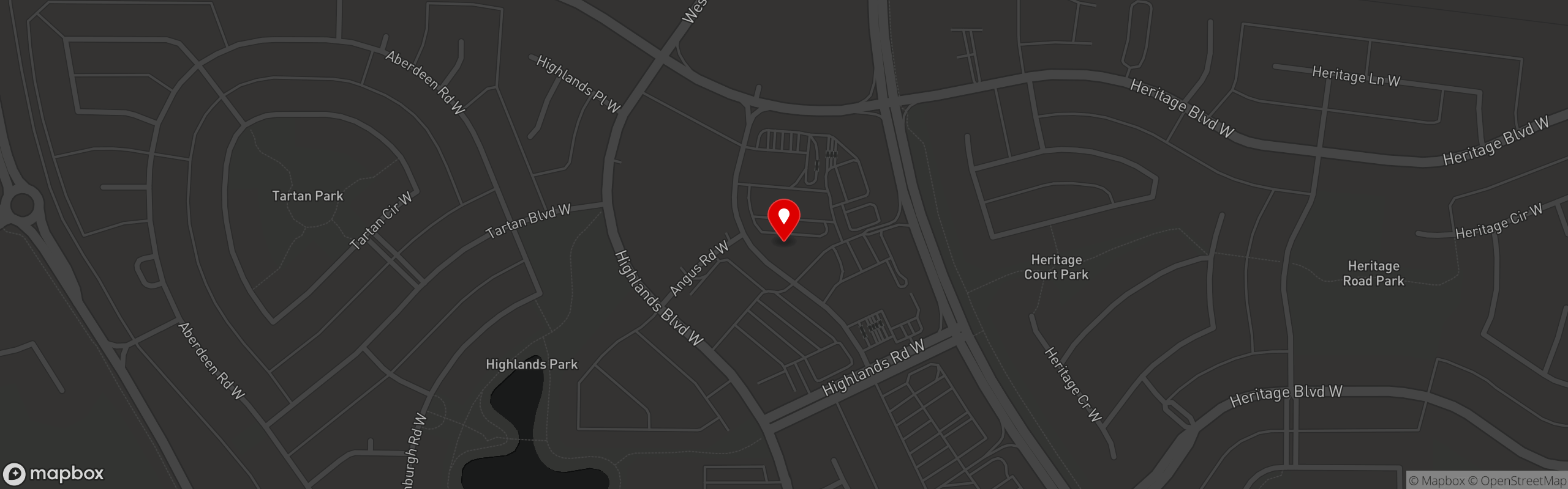 Street map pinning Brooklyn Dumpling Shop in Lethbridge