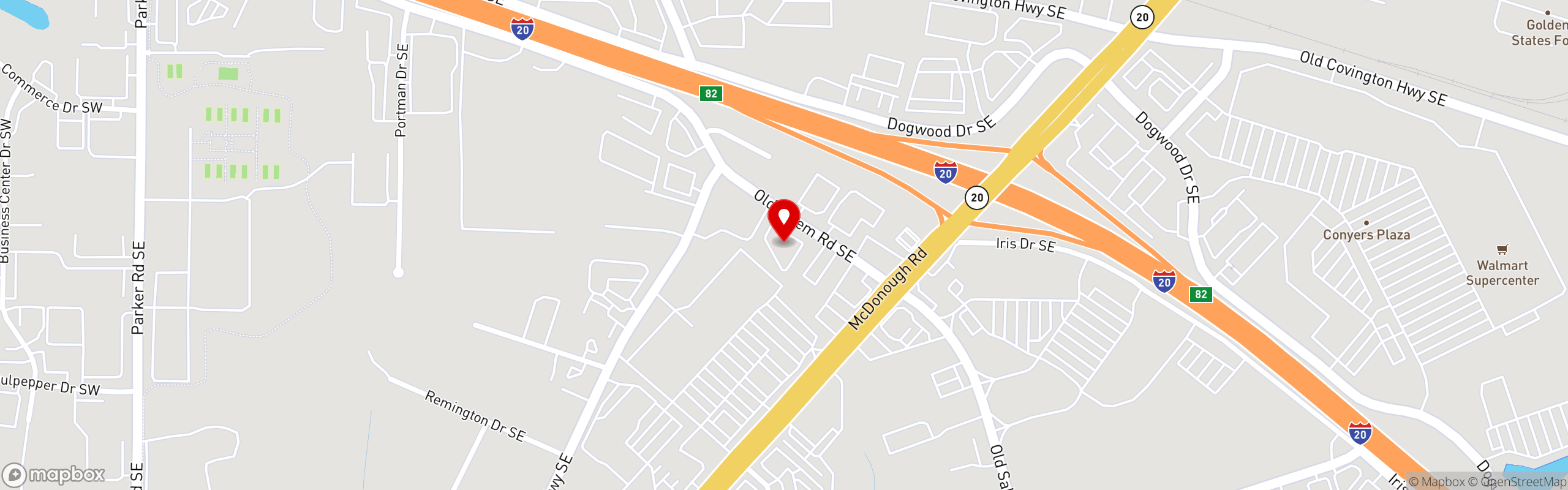 Street map pinning Chiquitos Cantina and Grill in Chiquitos Cantina & Grill