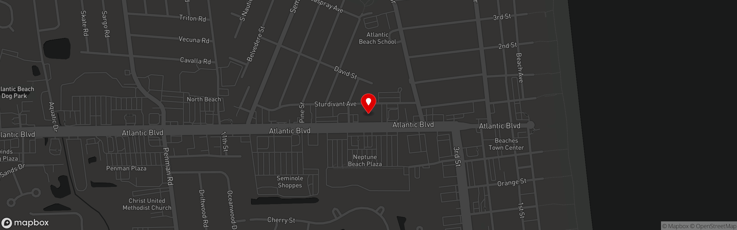Street map pinning ABBQ in ABBQ