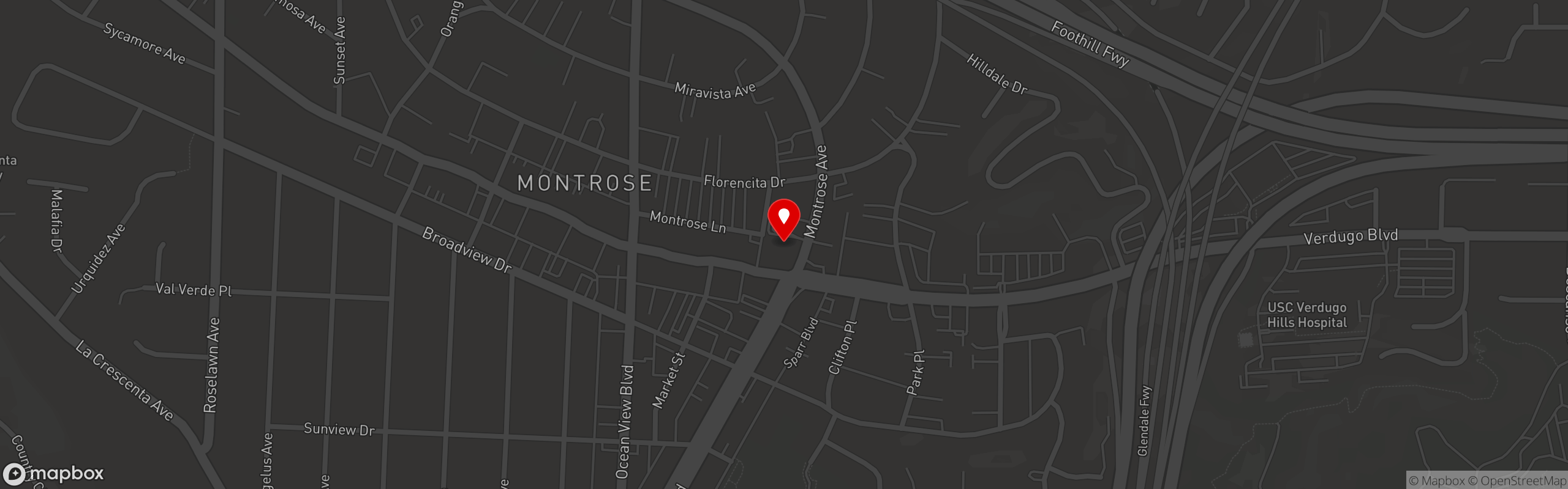 Street map pinning Gelsinger's Deli in Montrose
