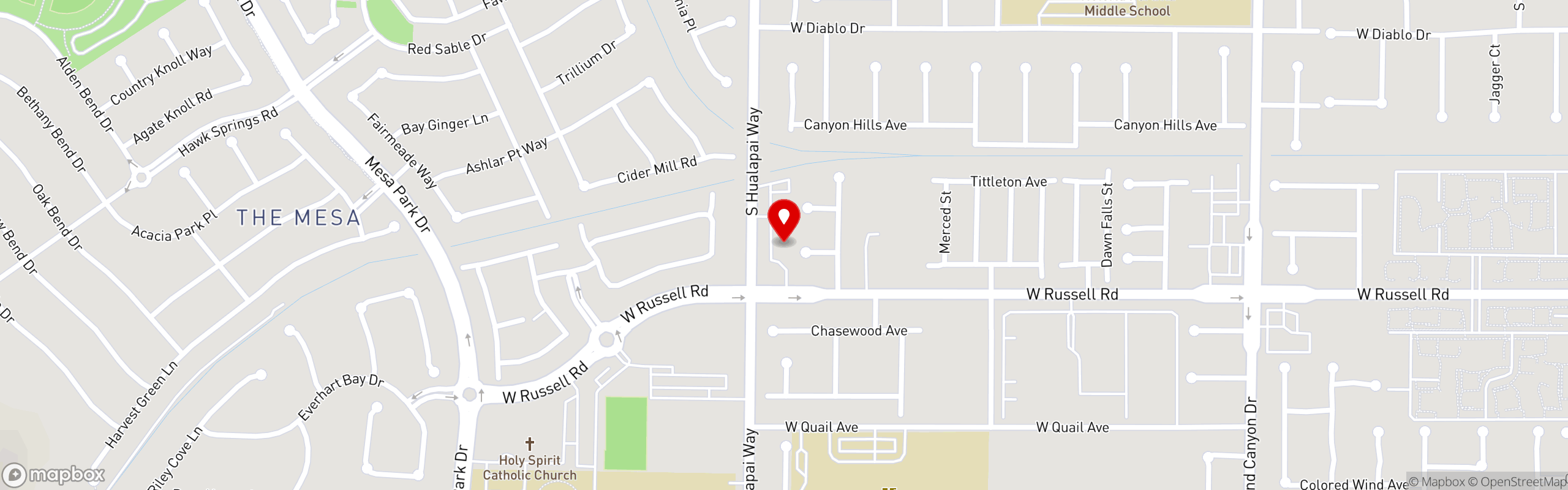 Street map pinning On Demand Sushi in Summerlin