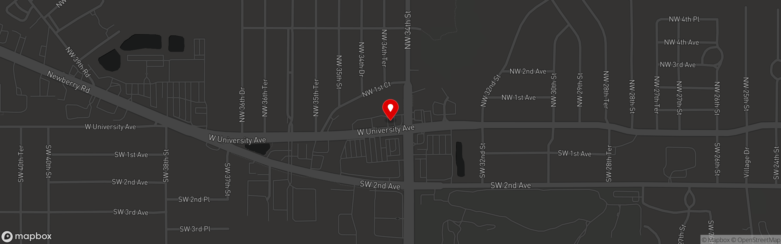 Street map pinning Burrito Famous in Burrito Famous