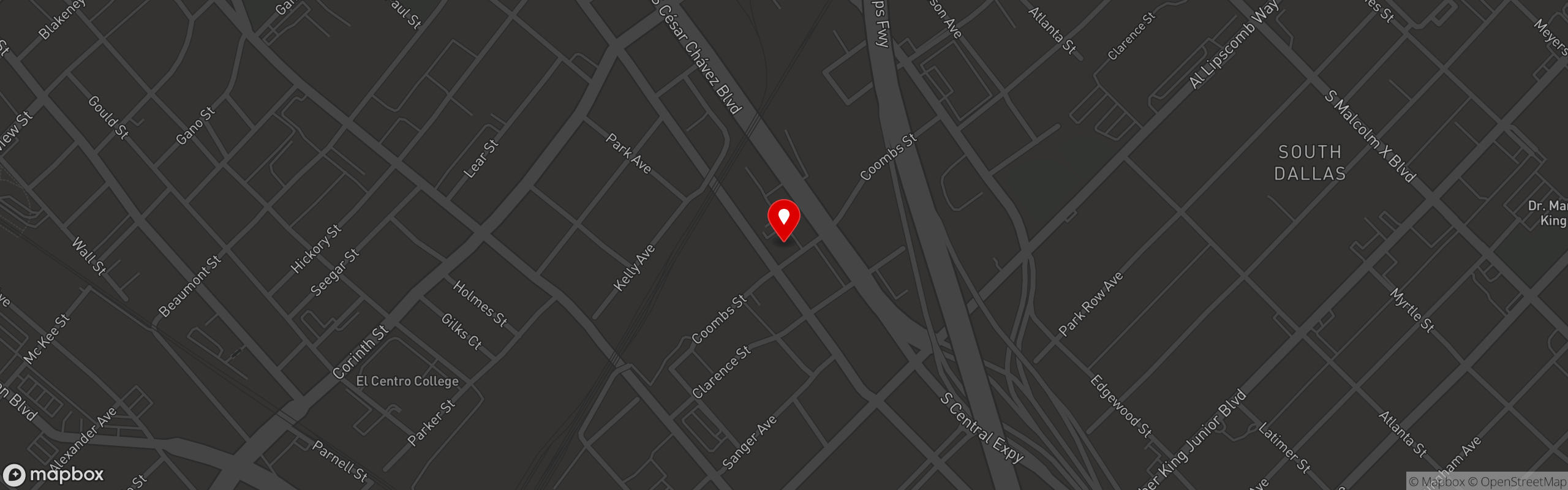 Street map pinning Lola's Kitchen in Lola's Kitchen