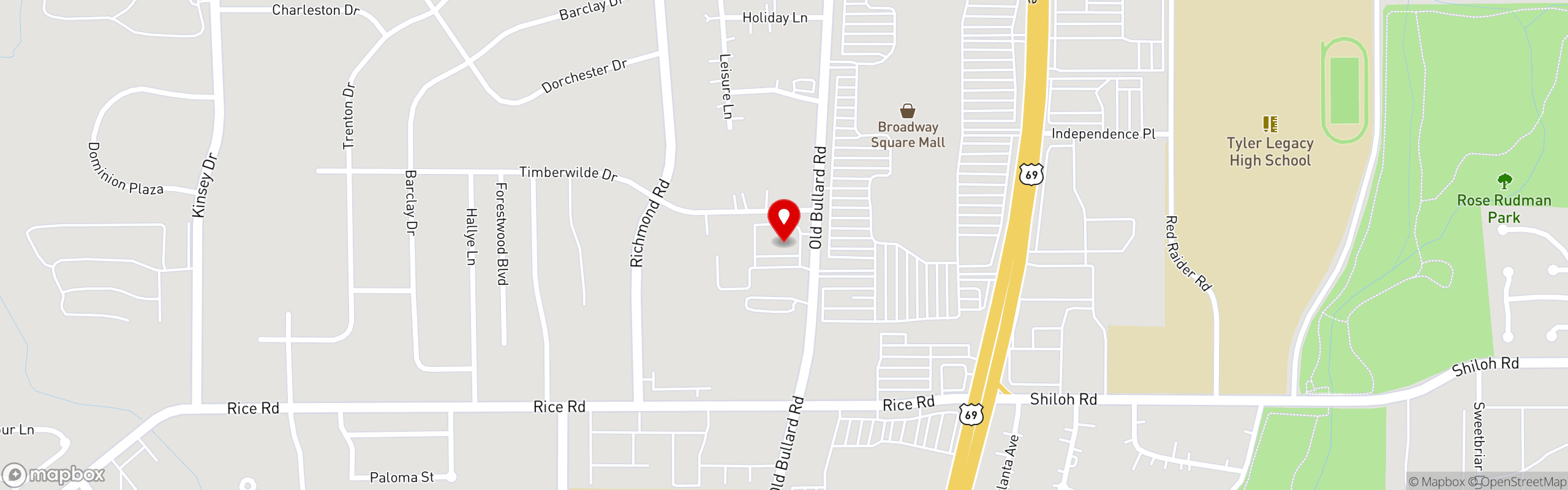 Street map pinning Villaggio Del Vino in Villaggio Del Vino - Tyler