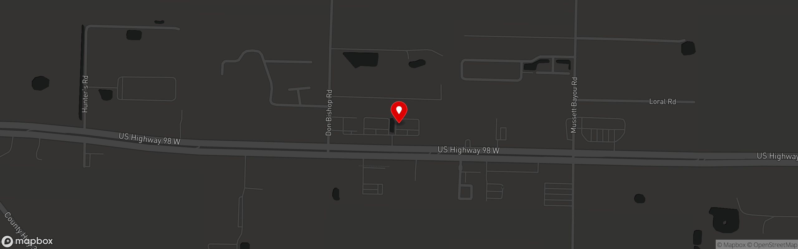 Street map pinning Outcast Bar & Grill in Outcast Bar & Grill