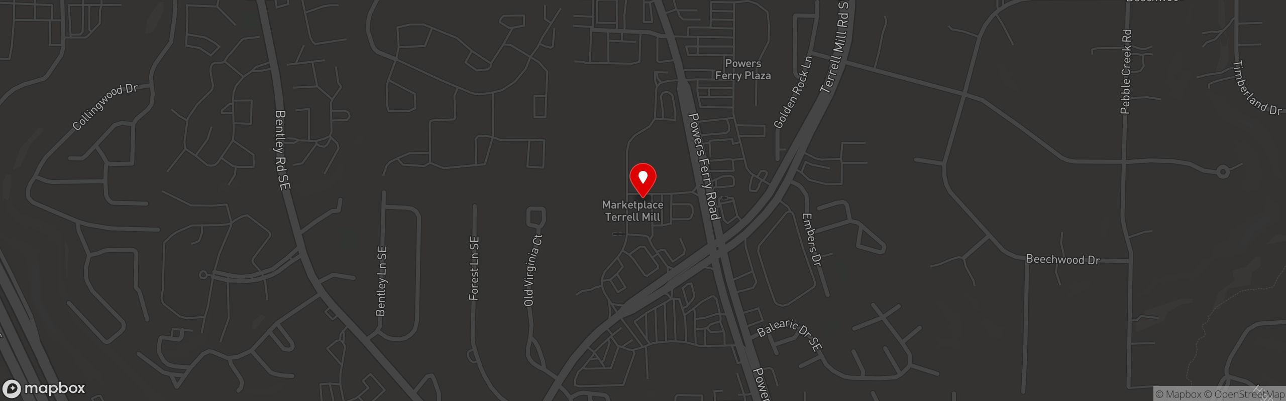 Street map pinning Los Abuelos Mexican Grill in Los Abuelos Mexican Grill - Marietta