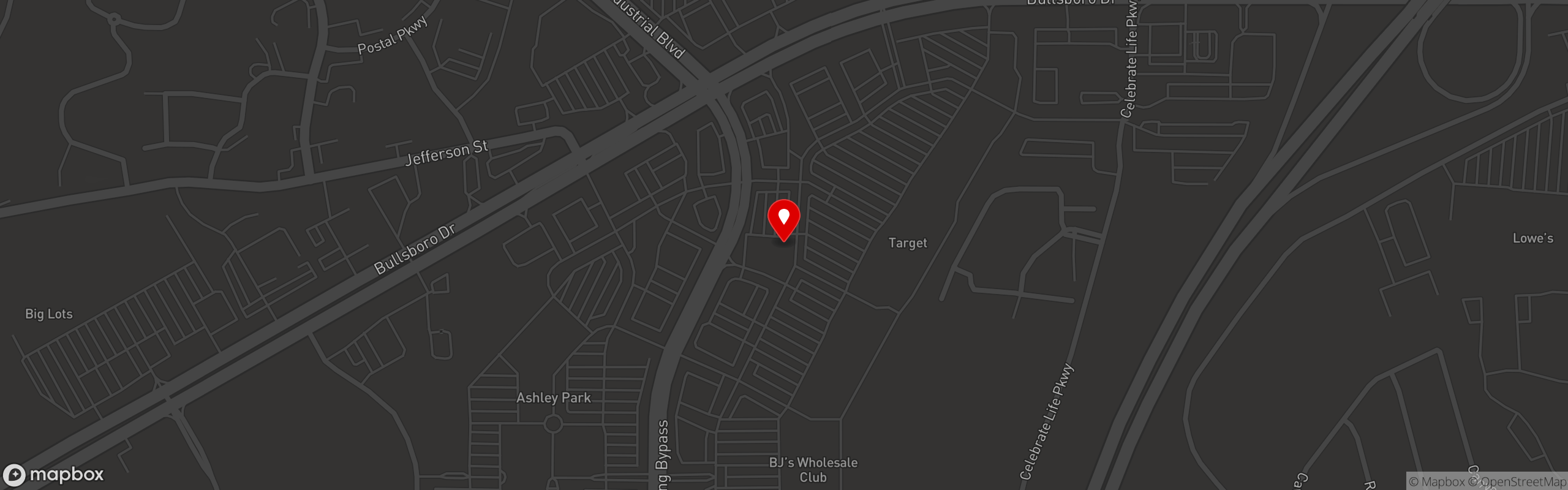 Street map pinning Los Abuelos Mexican Grill in Los Abuelos Mexican Grill - Newnan