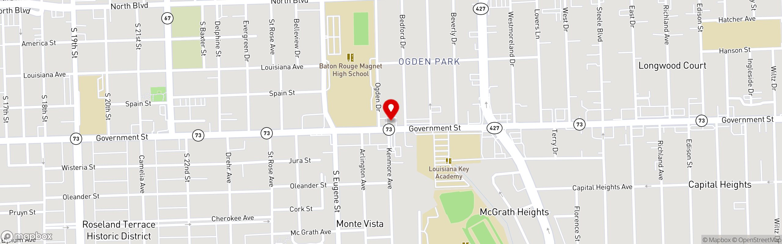 Street map pinning City Pork in City Pork Catering & Events