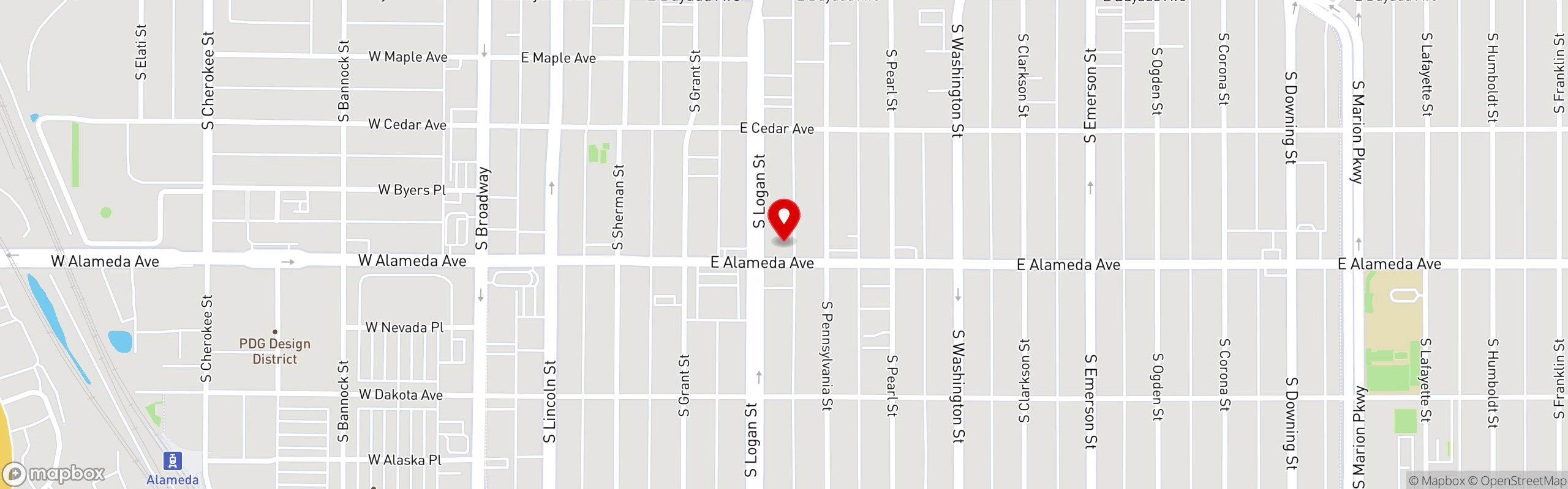 Street map pinning Zaman Mediterranean Fresh in Zaman Mediterranean Fresh