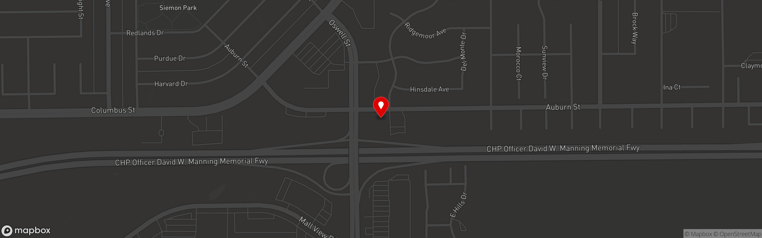 Street map pinning Cali King Burger in Cali King Burgers