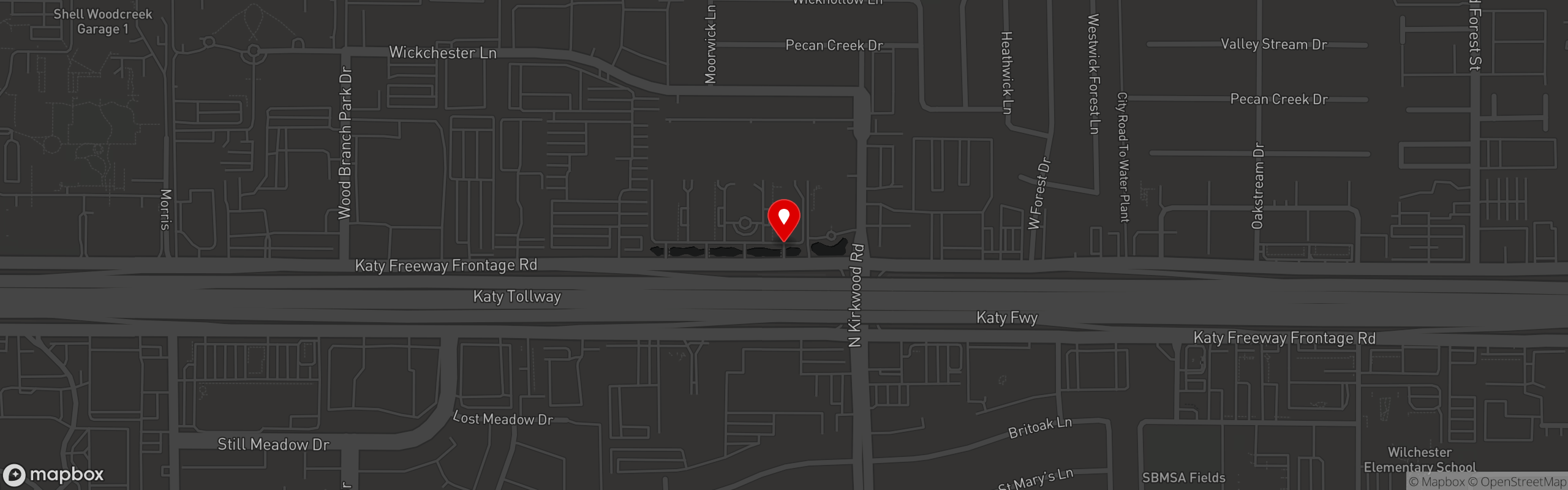 Street map pinning Kirkwood in Kirkwood