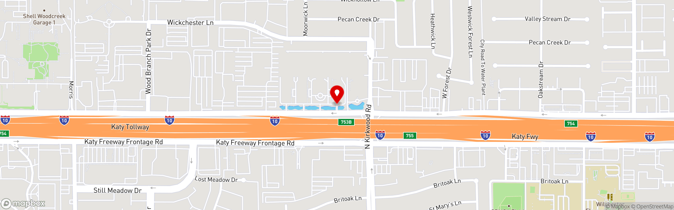 Street map pinning Kirkwood in Kirkwood