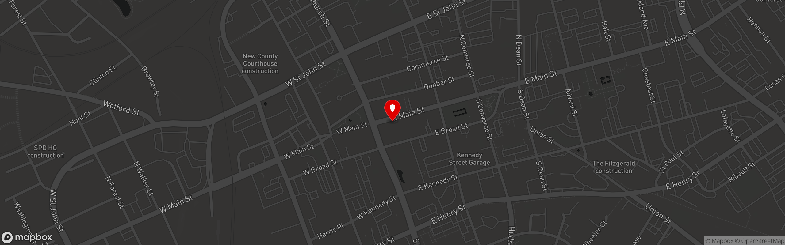 Street map pinning Fr8yard in FR8yard