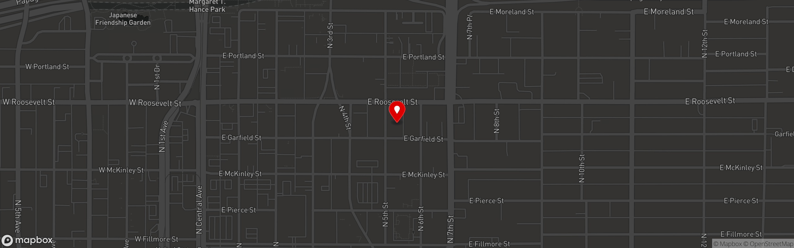 Street map pinning Tap That Downtown in Tap That Downtown - PHX
