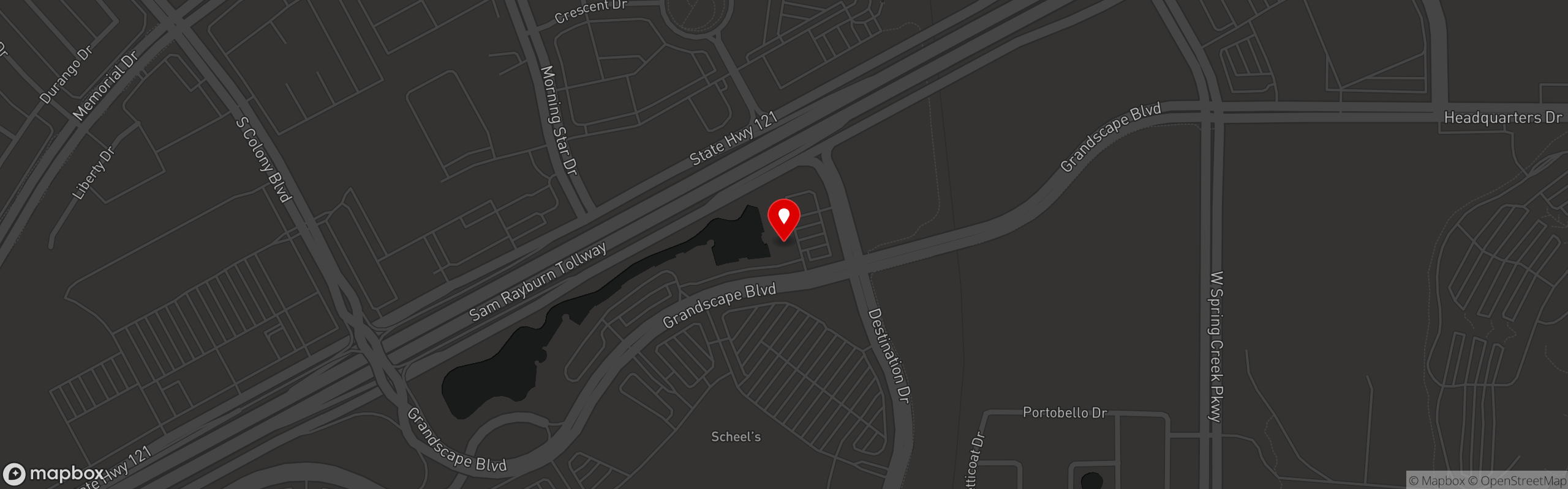 Street map pinning Gas Monkey Icehouse in Gas Monkey Icehouse