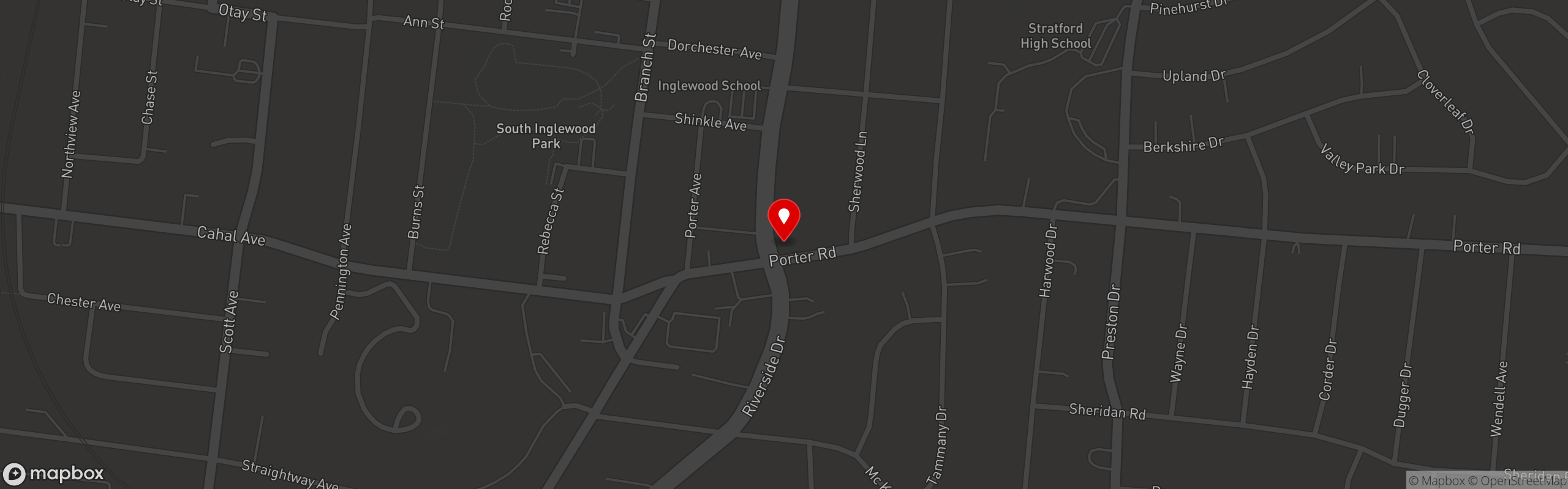 Street map pinning Babo Korean Bar in Babo Korean Bar