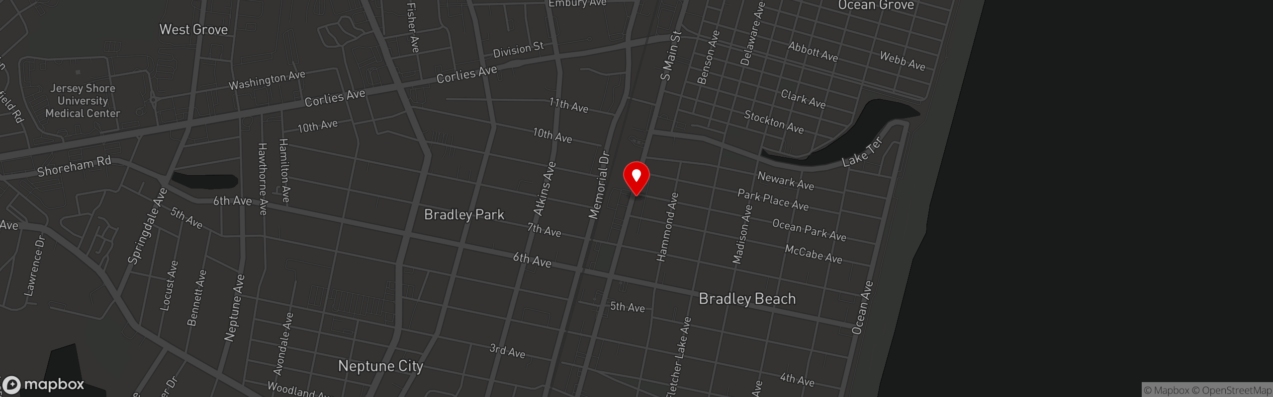 Street map pinning Skratch Kitchen in Skratch Kitchen