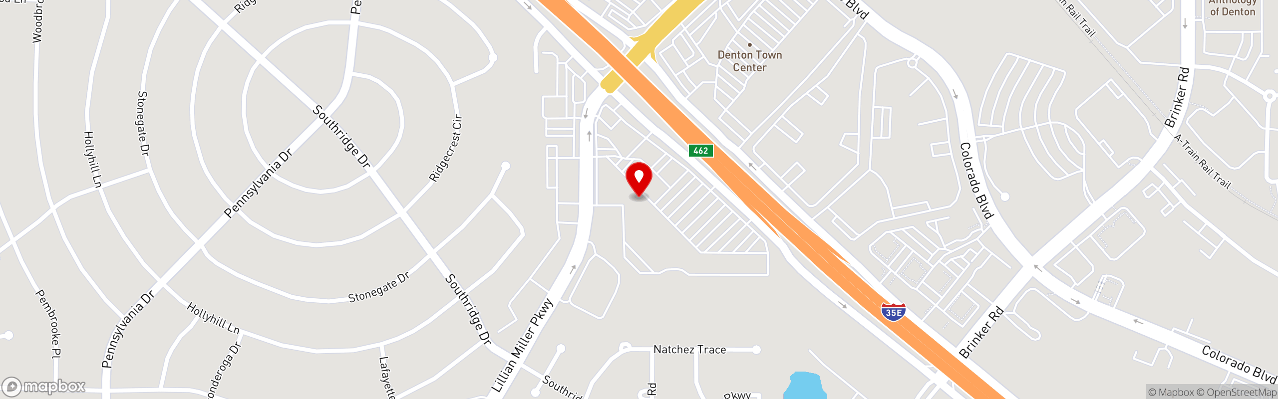 Street map pinning RG Burgers and Grill in RG Burgers and Grill