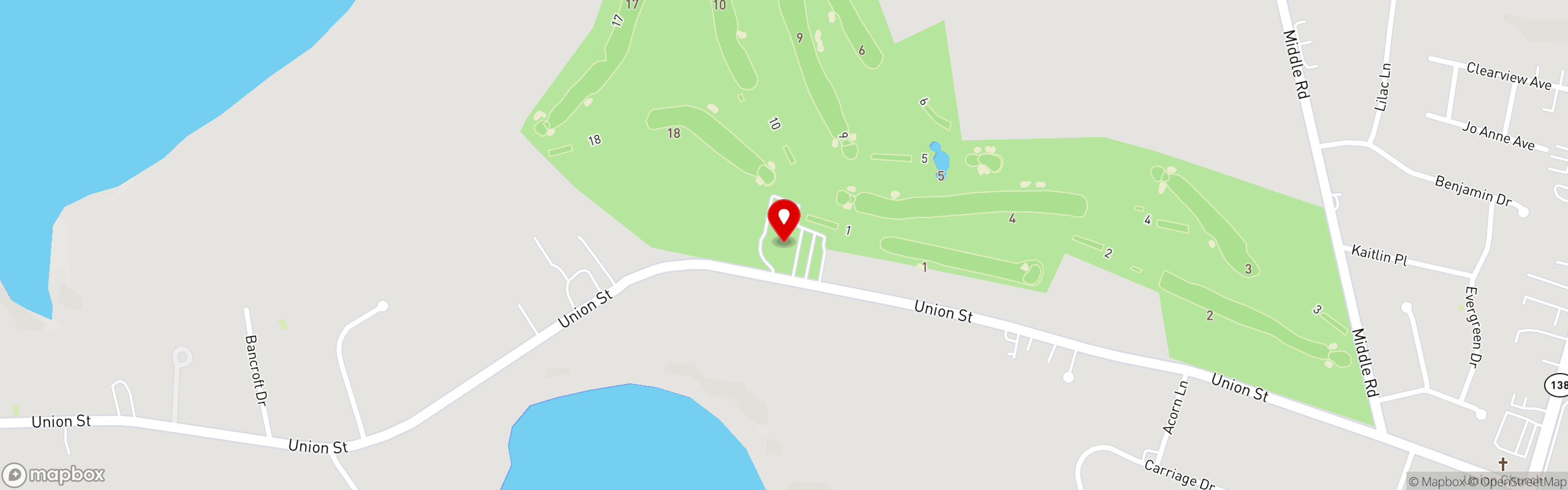 Street map pinning Green Valley Restaurant in Green Valley Restaurant & Banquet Facility