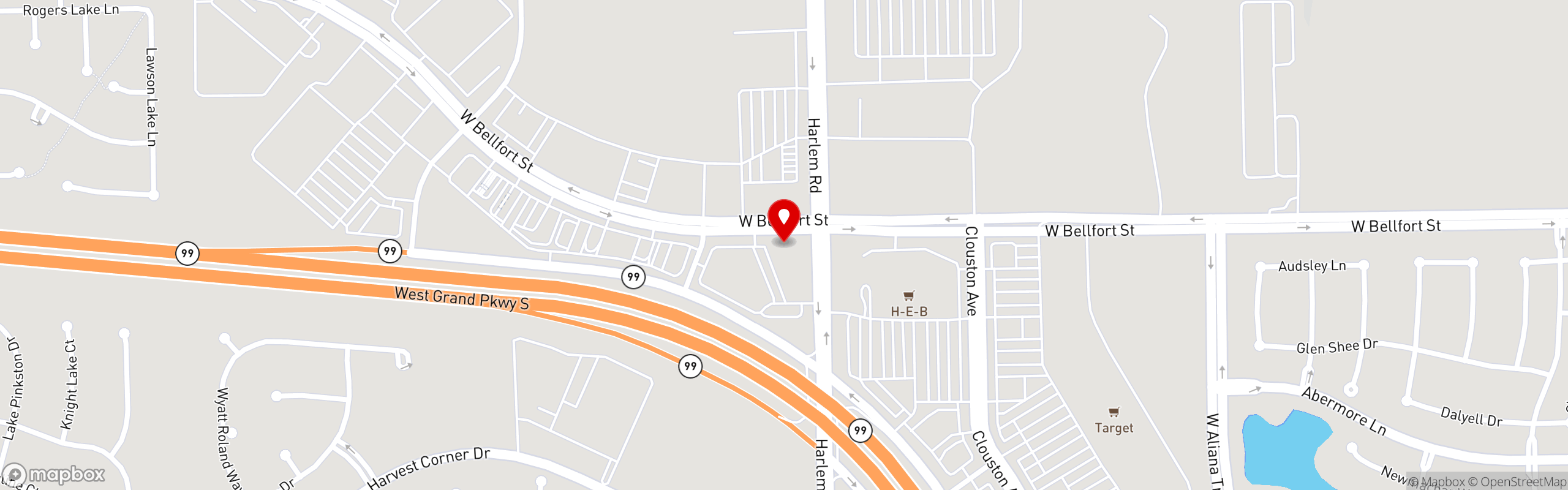 Street map pinning Brunch Junction in Brunch Junction - Aliana