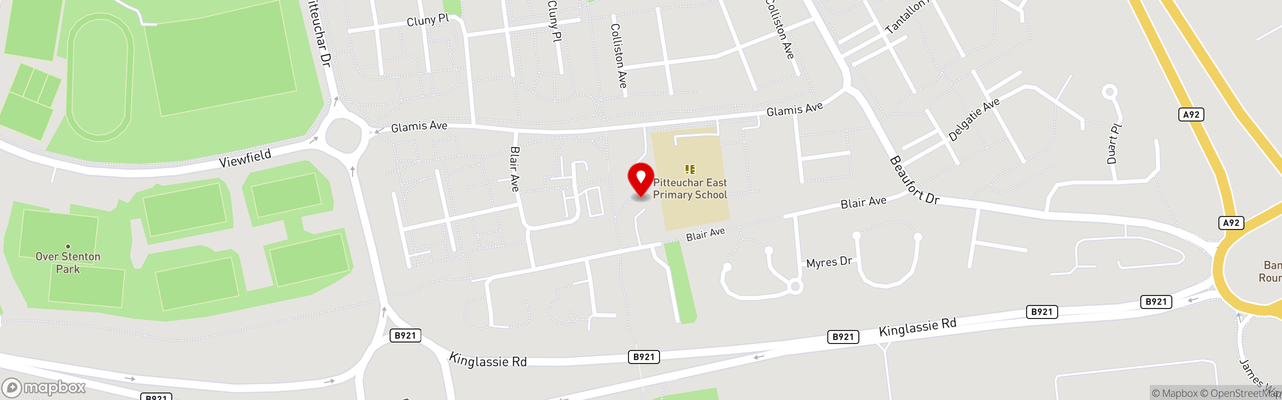 Street map showing the location of Nonna's Pasta in Nonna's Pasta