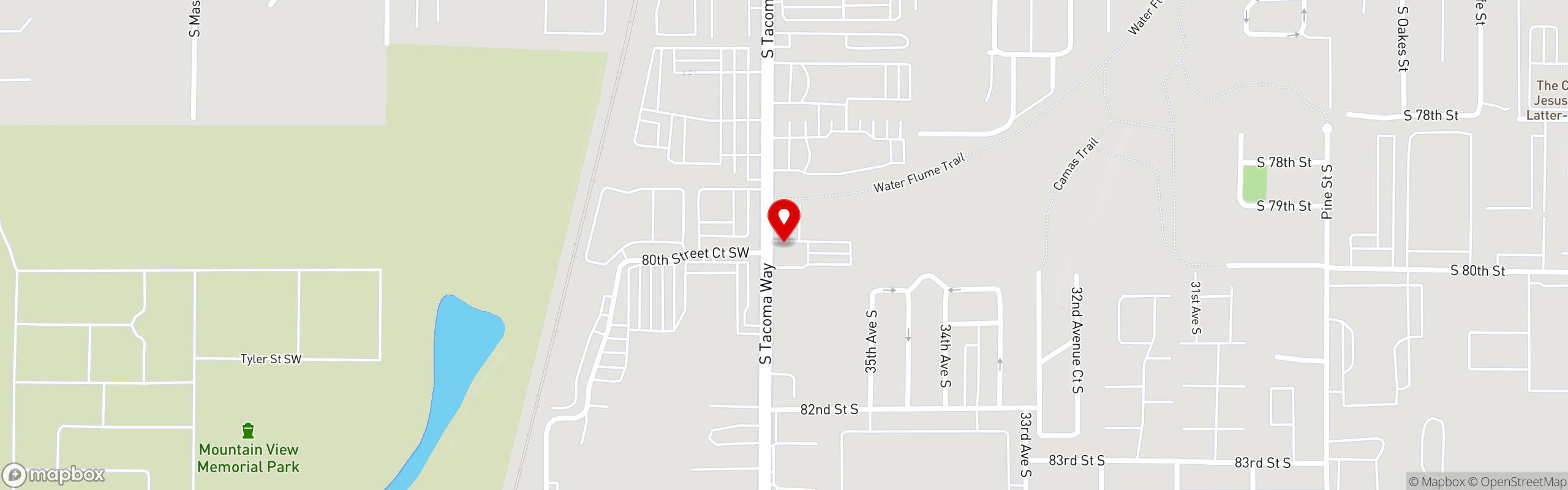 Street map pinning Homestead Restaurant & Bakery in Homestead Restaurant & Bakery