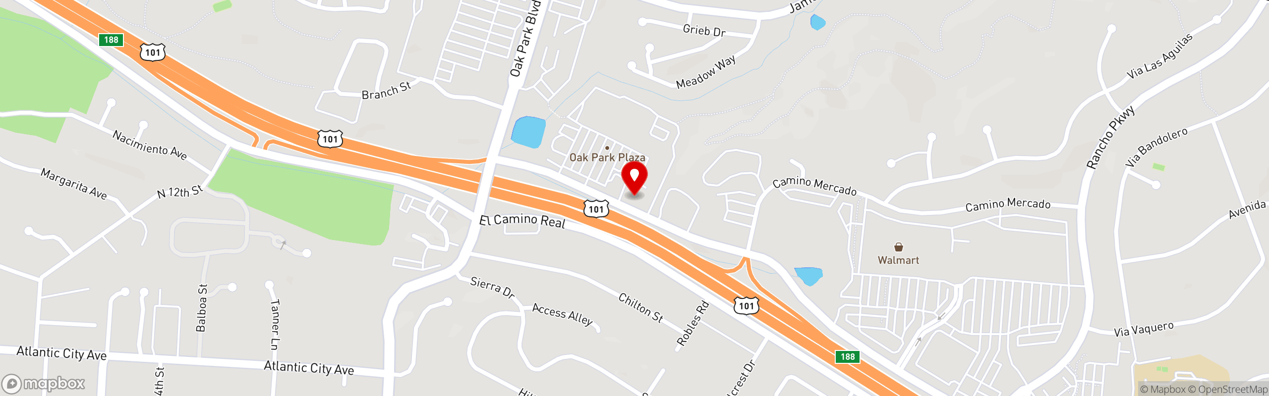 Street map pinning The Quarterdeck Seafood Bar & Grill in The Quarterdeck Seafood Bar & Grill