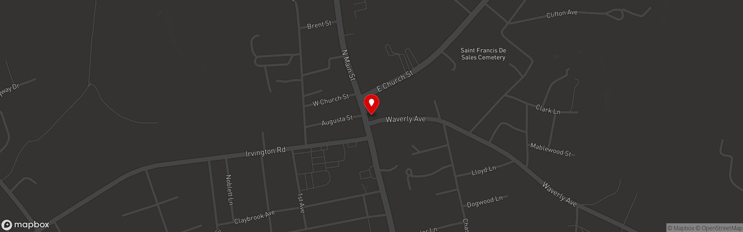 Street map pinning Lee's Restaurant in Lee's Restaurant - Kilmarnock