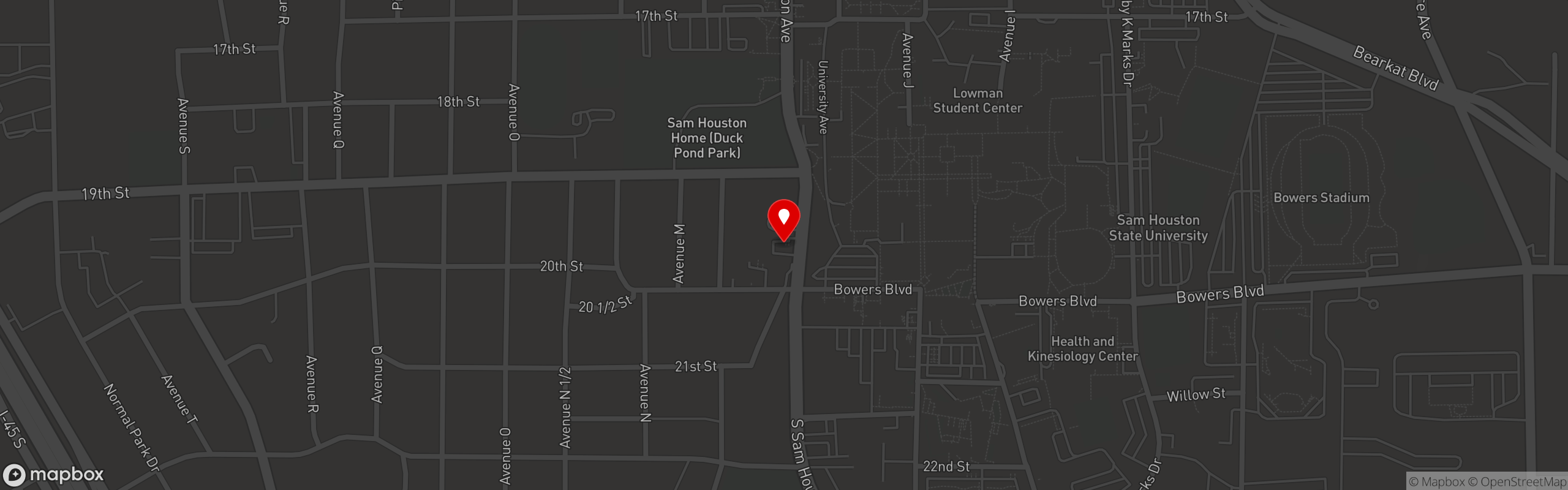 Street map pinning Humphrey's Bar & Grill in Humphrey's Bar & Grill