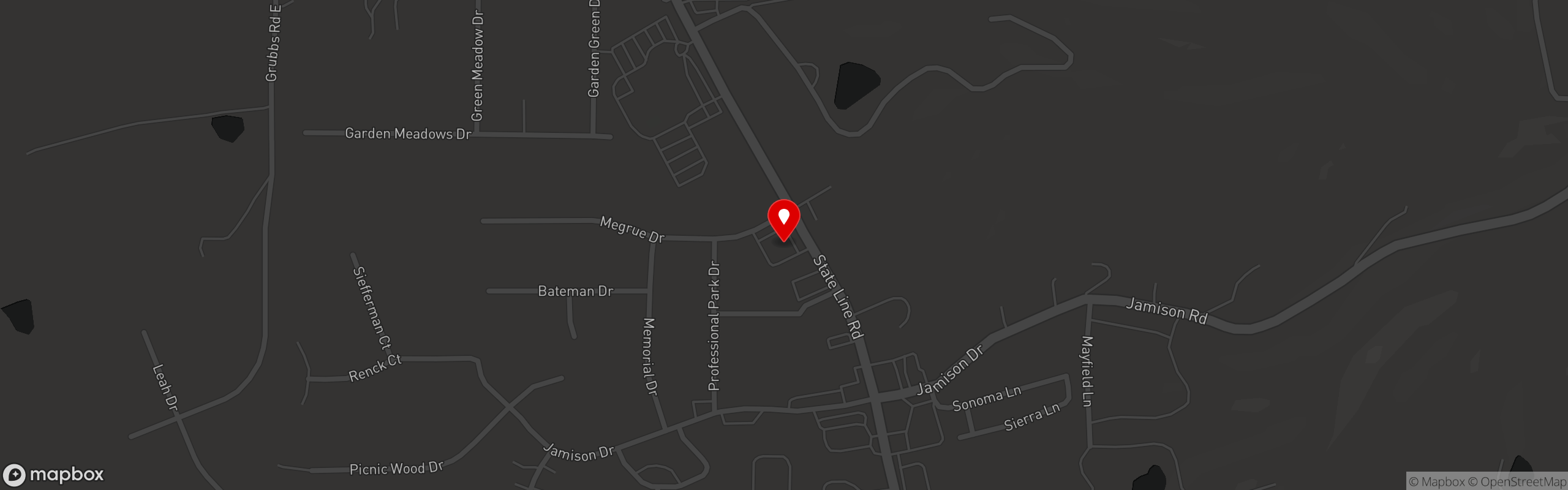 Street map pinning Shift Restaurant & Bar in Bright
