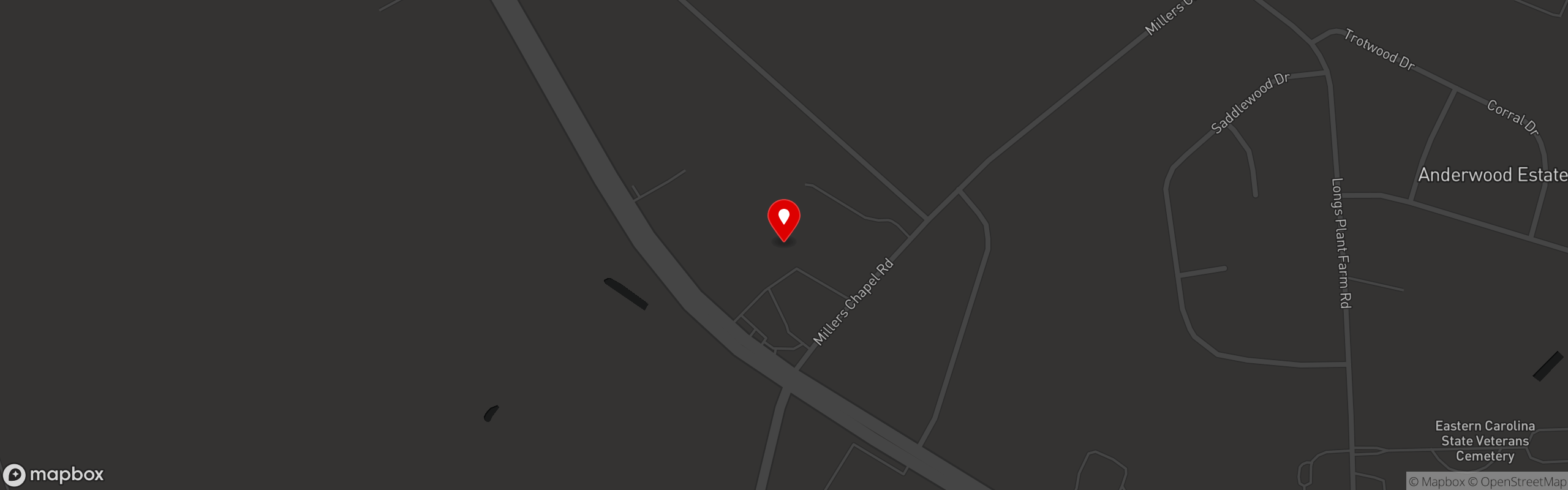 Street map pinning McCall's BBQ & Seafood in McCall's Bar-B-Q & Seafood