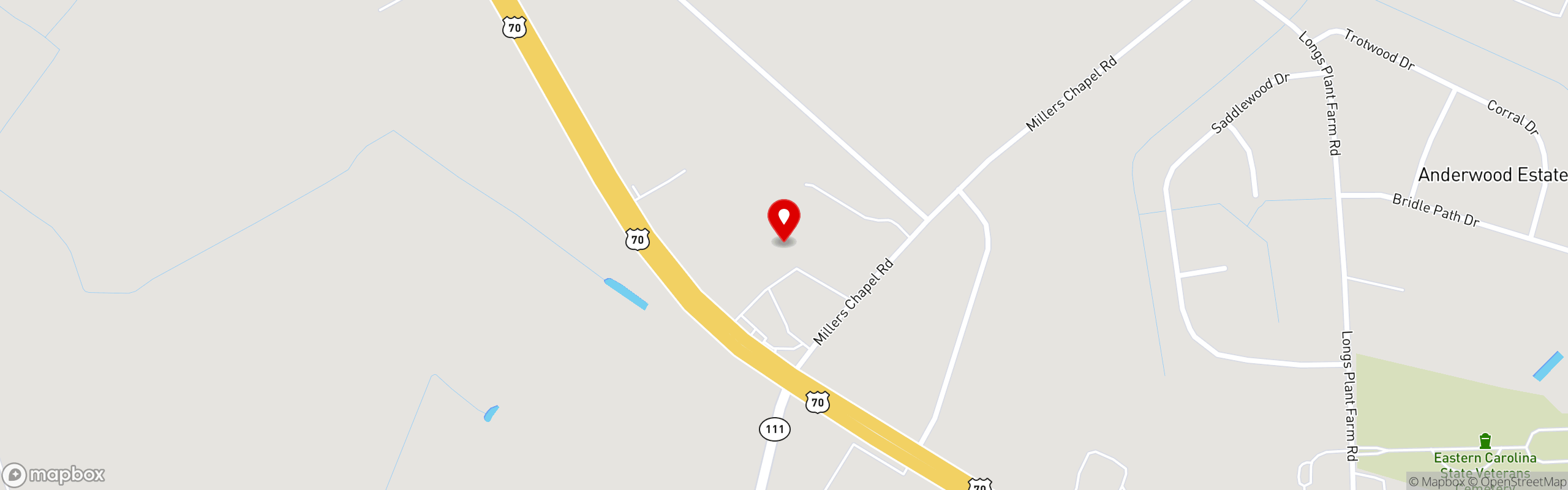 Street map pinning McCall's BBQ & Seafood in McCall's Bar-B-Q & Seafood