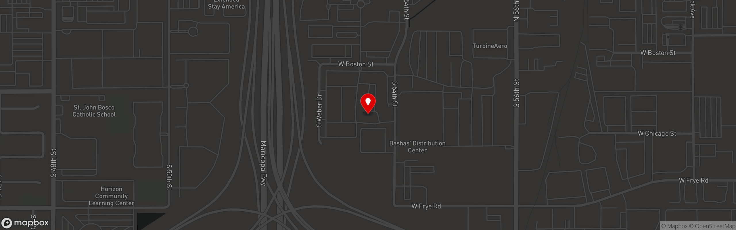 Street map pinning Picnic Specialties in Chandler, AZ