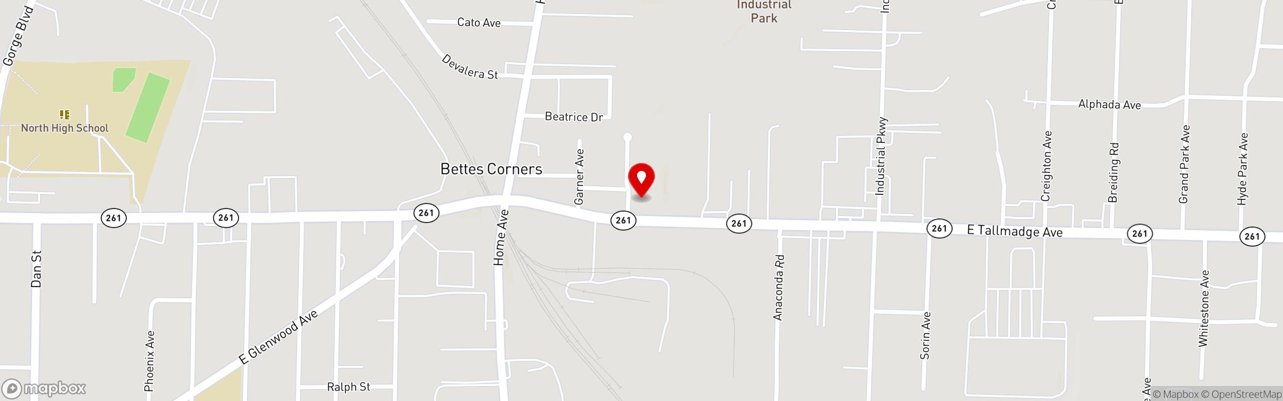 Street map pinning Robert J Events & Catering in Robert J Events & Catering