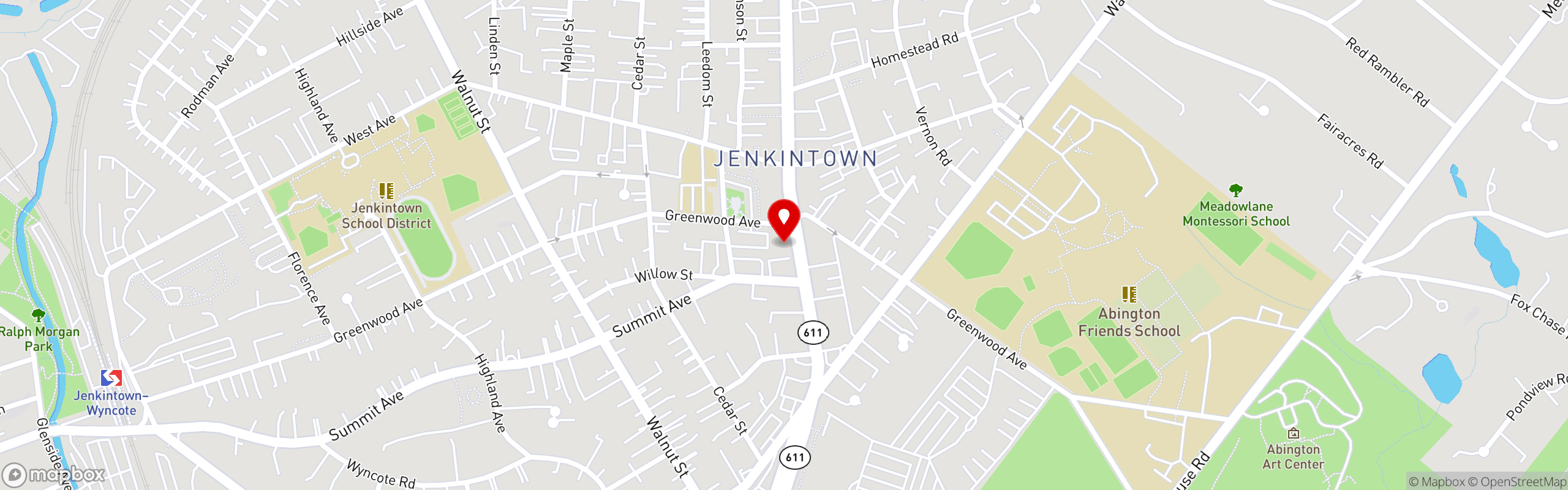 Street map pinning Newbolds Food & Libations in Newbolds Food & Libations