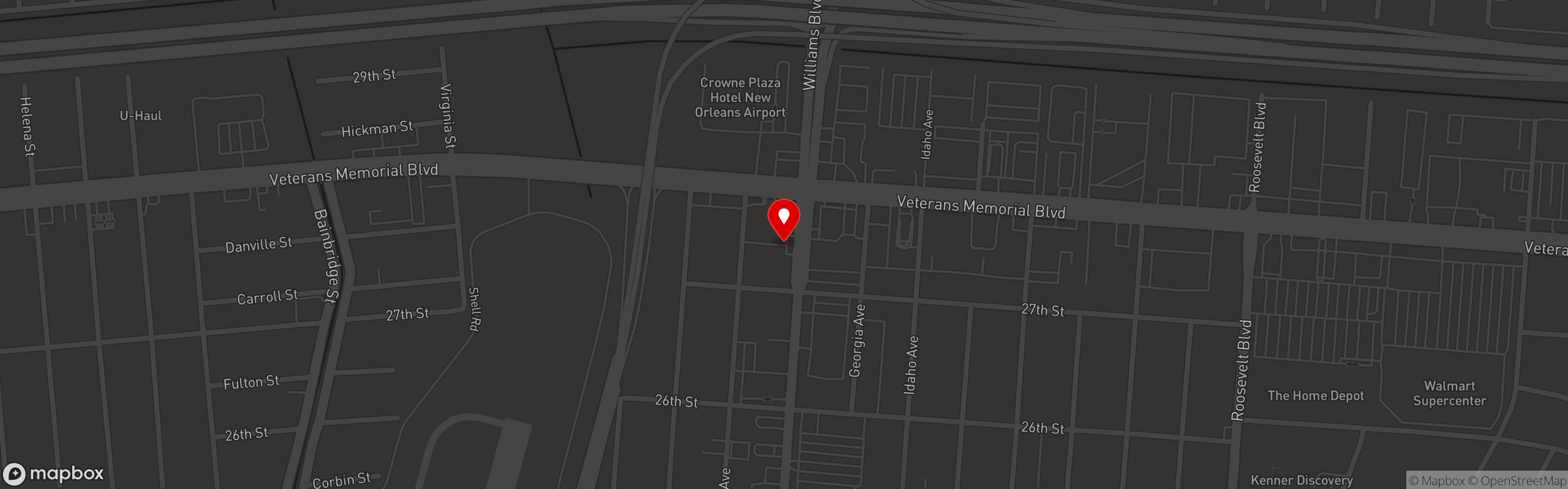 Street map pinning Gendusa's Italian Eatery in Gendusa's