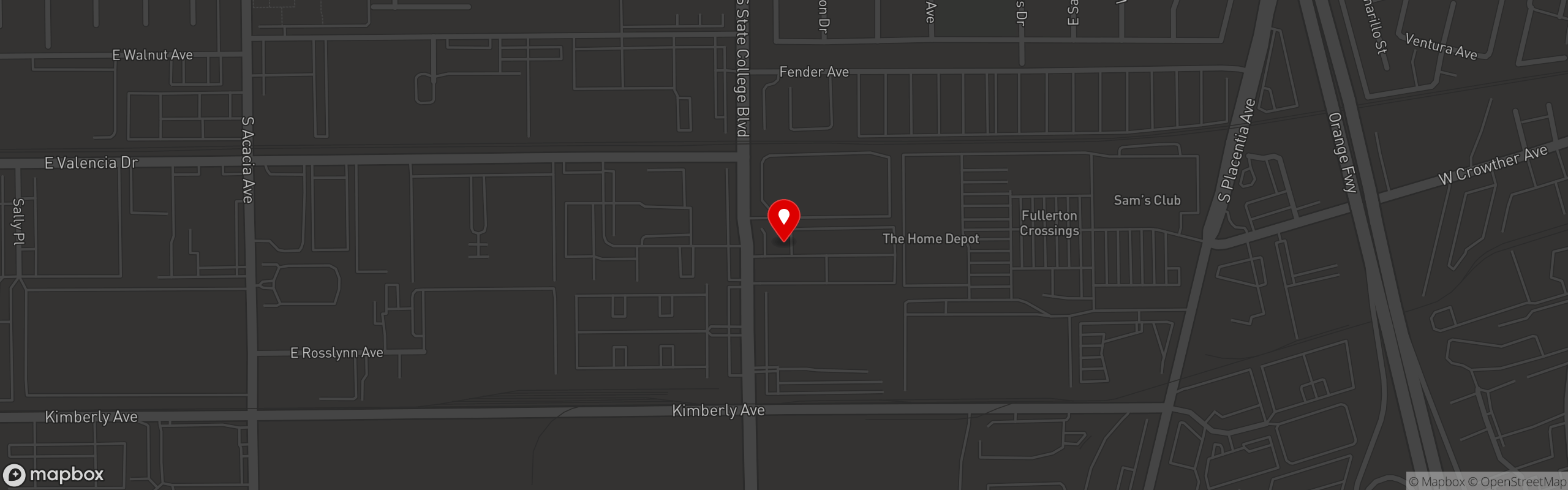 Street map pinning Jason's Catered Events in Jason's Catered Events