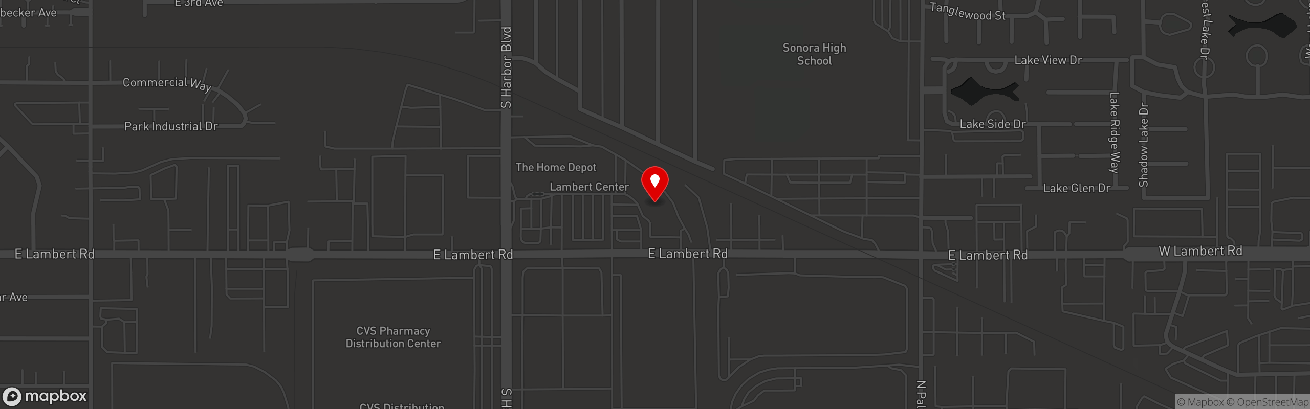 Street map pinning Burrito Brothers in Burrito Brothers