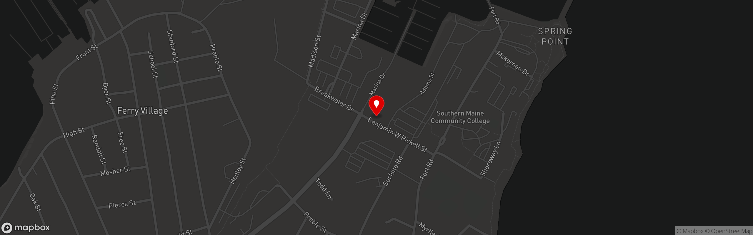 Street map pinning Restaurante El Corazon in Casita Corazon
