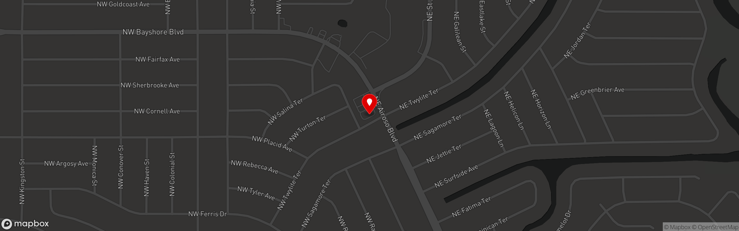 Street map pinning KetchAFire Jerk And Seafood in KetchAFire Jerk And Seafood