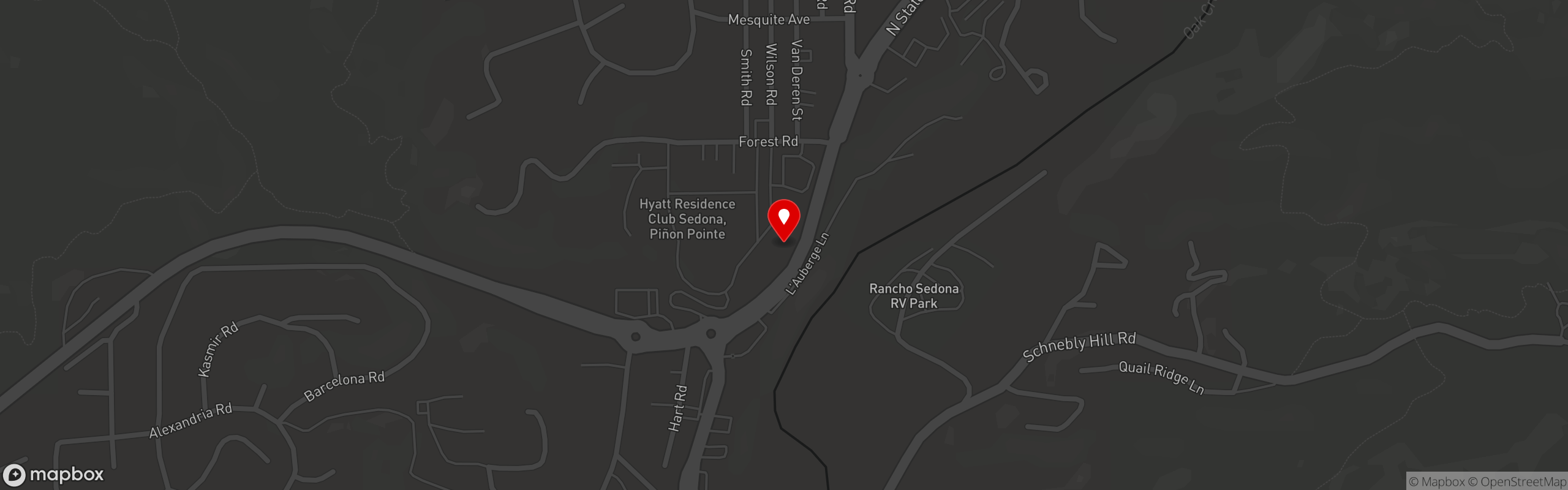 Street map pinning Sunnie's Coffee Company in Sunnie's Coffee Company